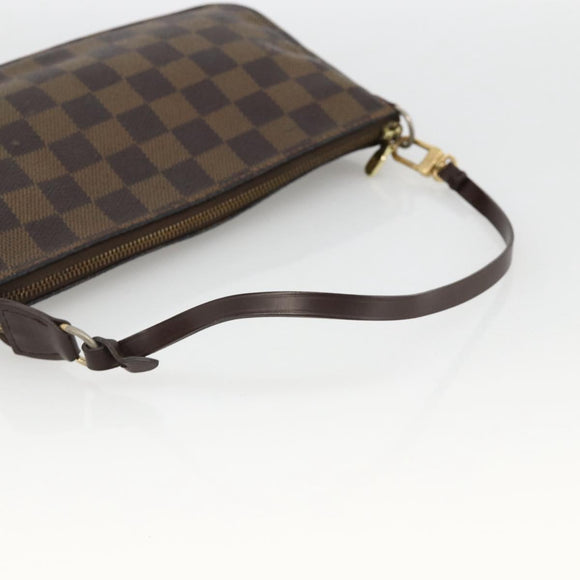LOUIS VUITTON Damier Ebene Pochette Accessoires Pouch N41206 LV Auth BAZ759