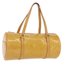 LOUIS VUITTON Monogram Vernis Bedford Hand Bag Beige M91006 LV Auth BAZ767-1