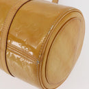 LOUIS VUITTON Monogram Vernis Bedford Hand Bag Beige M91006 LV Auth BAZ767-15