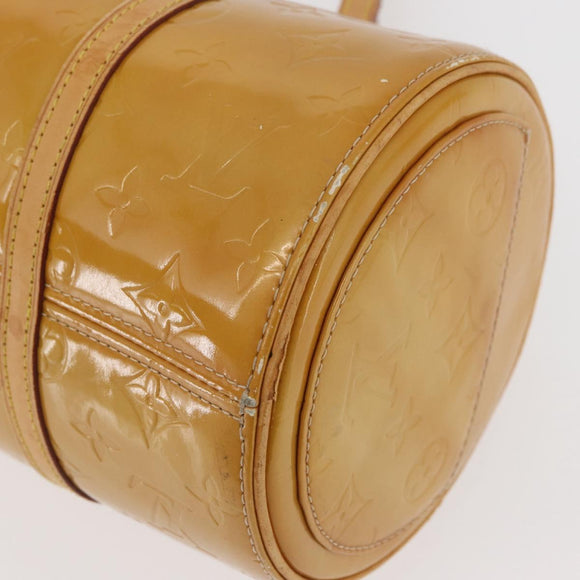 LOUIS VUITTON Monogram Vernis Bedford Hand Bag Beige M91006 LV Auth BAZ767
