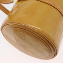 LOUIS VUITTON Monogram Vernis Bedford Hand Bag Beige M91006 LV Auth BAZ767-16