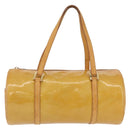 LOUIS VUITTON Monogram Vernis Bedford Hand Bag Beige M91006 LV Auth BAZ767-13