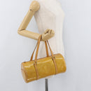 LOUIS VUITTON Monogram Vernis Bedford Hand Bag Beige M91006 LV Auth BAZ767-22