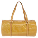 LOUIS VUITTON Monogram Vernis Bedford Hand Bag Beige M91006 LV Auth BAZ767-2