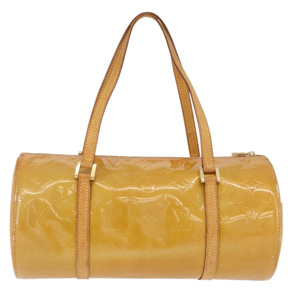 LOUIS VUITTON Monogram Vernis Bedford Hand Bag Beige M91006 LV Auth BAZ767