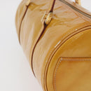LOUIS VUITTON Monogram Vernis Bedford Hand Bag Beige M91006 LV Auth BAZ767-5