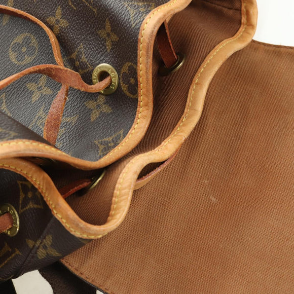 LOUIS VUITTON Monogram Montsouris GM Rucksack M51135 LV Auth BAZ774A