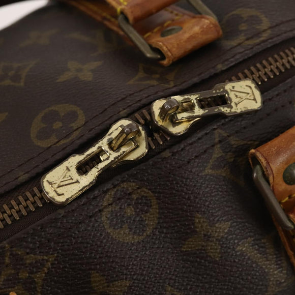 LOUIS VUITTON Monogram Keepall Bandouliere 45 Boston Bag M41418 LV Auth BAZ776