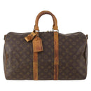 LOUIS VUITTON Monogram Keepall Bandouliere 45 Boston Bag M41418 LV Auth BAZ776-13