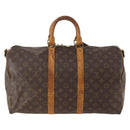 LOUIS VUITTON Monogram Keepall Bandouliere 45 Boston Bag M41418 LV Auth BAZ776-2