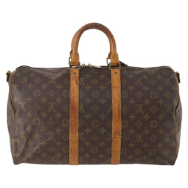 LOUIS VUITTON Monogram Keepall Bandouliere 45 Boston Bag M41418 LV Auth BAZ776 - 0
