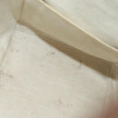 LOEWE Hammock Small Hand Bag Canvas Leather 2way Brown Silver Auth BAZ780V-10