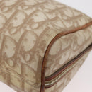 Christian Dior Trotter Romantic Chain Shoulder Bag PVC Beige Silver Auth BAZ781-14