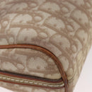 Christian Dior Trotter Romantic Chain Shoulder Bag PVC Beige Silver Auth BAZ781-15