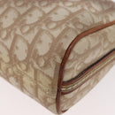 Christian Dior Trotter Romantic Chain Shoulder Bag PVC Beige Silver Auth BAZ781-16