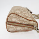 Christian Dior Trotter Romantic Chain Shoulder Bag PVC Beige Silver Auth BAZ781-3