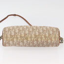Christian Dior Trotter Romantic Chain Shoulder Bag PVC Beige Silver Auth BAZ781-5