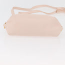 Salvatore Ferragamo Gancini Handtas Leer 2-weg Roze Goud Auth BAZ784A-5