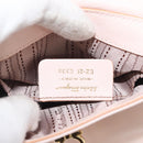Salvatore Ferragamo Gancini Handtas Leer 2-weg Roze Goud Auth BAZ784A-12