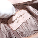 Salvatore Ferragamo Gancini Handtas Leer 2-weg Roze Goud Auth BAZ784A-20