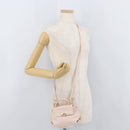 Salvatore Ferragamo Gancini Handtas Leer 2-weg Roze Goud Auth BAZ784A-24