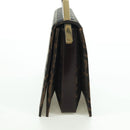 FENDI Zucca Canvas Shoulder Bag Black Brown gold Auth BAZ787V-3