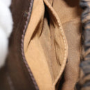 FENDI Zucca Canvas Hand Bag 2way Black Brown gold Auth BAZ788A-21