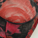 FENDI Zucchino Canvas Tote Bag Red Gold Auth BAZ791SAM-14