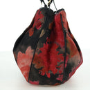 FENDI Zucchino Canvas Tote Bag Red Gold Auth BAZ791SAM-3