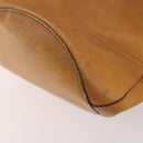 CELINE Shoulder Bag Leather Beige Auth BAZ792-16