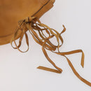 CELINE Shoulder Bag Leather Beige Auth BAZ792-10