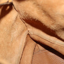 CELINE Shoulder Bag Leather Beige Auth BAZ792-18