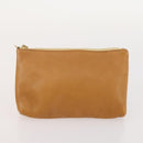 CELINE Shoulder Bag Leather Beige Auth BAZ792-19