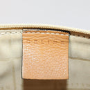 CELINE Shoulder Bag Leather Beige Auth BAZ792-22
