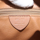 CELINE Macadam Canvas Boston Bag PVC Leather Brown Gold Auth BAZ795A-16