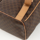 CELINE Macadam Canvas Backpack PVC Leather Brown Gold Auth BAZ796A-17