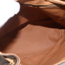 CELINE Macadam Canvas Backpack PVC Leather Brown Gold Auth BAZ796A-11