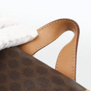 CELINE Macadam Canvas Backpack PVC Leather Brown Gold Auth BAZ796A-8