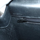 CELINE Macadam Canvas Hand Bag PVC Leather Black Gold Auth BAZ800V-21