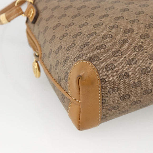 GUCCI Micro GG Supreme Shoulder Bag PVC Beige Gold 007 115 0093 Auth BAZ805