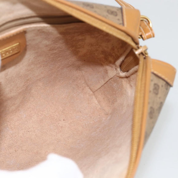 GUCCI Micro GG Supreme Shoulder Bag PVC Beige Gold 007 115 0093 Auth BAZ805