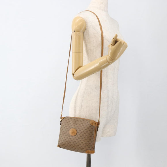 GUCCI Micro GG Supreme Shoulder Bag PVC Beige Gold 007 115 0093 Auth BAZ805