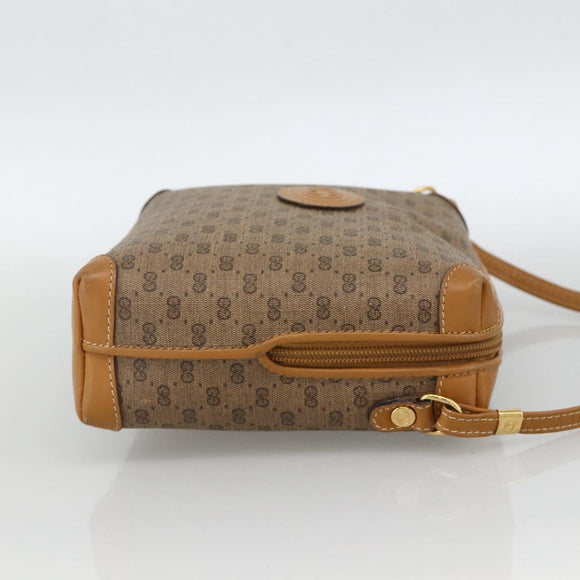GUCCI Micro GG Supreme Shoulder Bag PVC Beige Gold 007 115 0093 Auth BAZ805