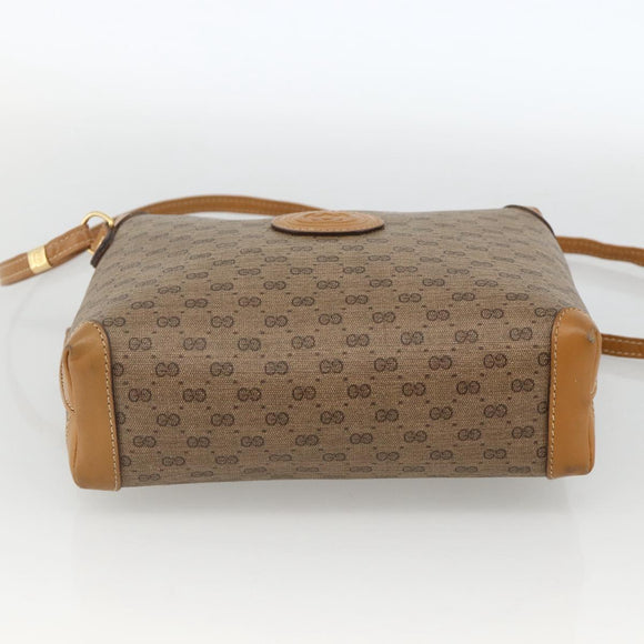 GUCCI Micro GG Supreme Shoulder Bag PVC Beige Gold 007 115 0093 Auth BAZ805