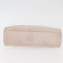 CHANEL Hand Bag Suede Pink Gold CC Auth BAZ810A-6