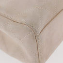 CHANEL Hand Bag Suede Pink Gold CC Auth BAZ810A-9