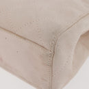 CHANEL Hand Bag Suede Pink Gold CC Auth BAZ810A-15
