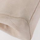CHANEL Hand Bag Suede Pink Gold CC Auth BAZ810A-16