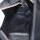CHANEL Bicolore Shoulder Bag Patent leather Black Silver CC Auth BAZ811A-21