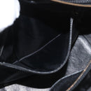 CHANEL Bicolore Shoulder Bag Patent leather Black Silver CC Auth BAZ811A-23